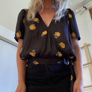 Madewell crossover blouse